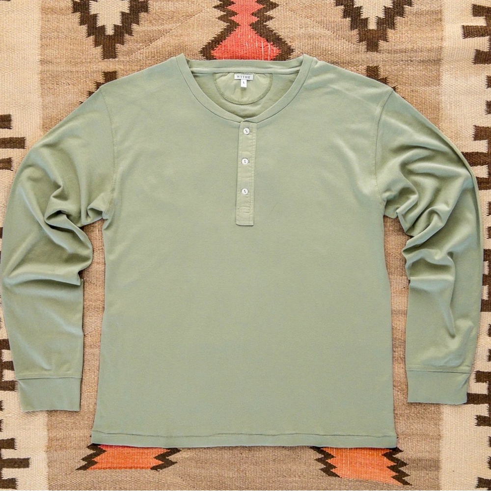 Wythe NY Sage Long Sleeve Henley